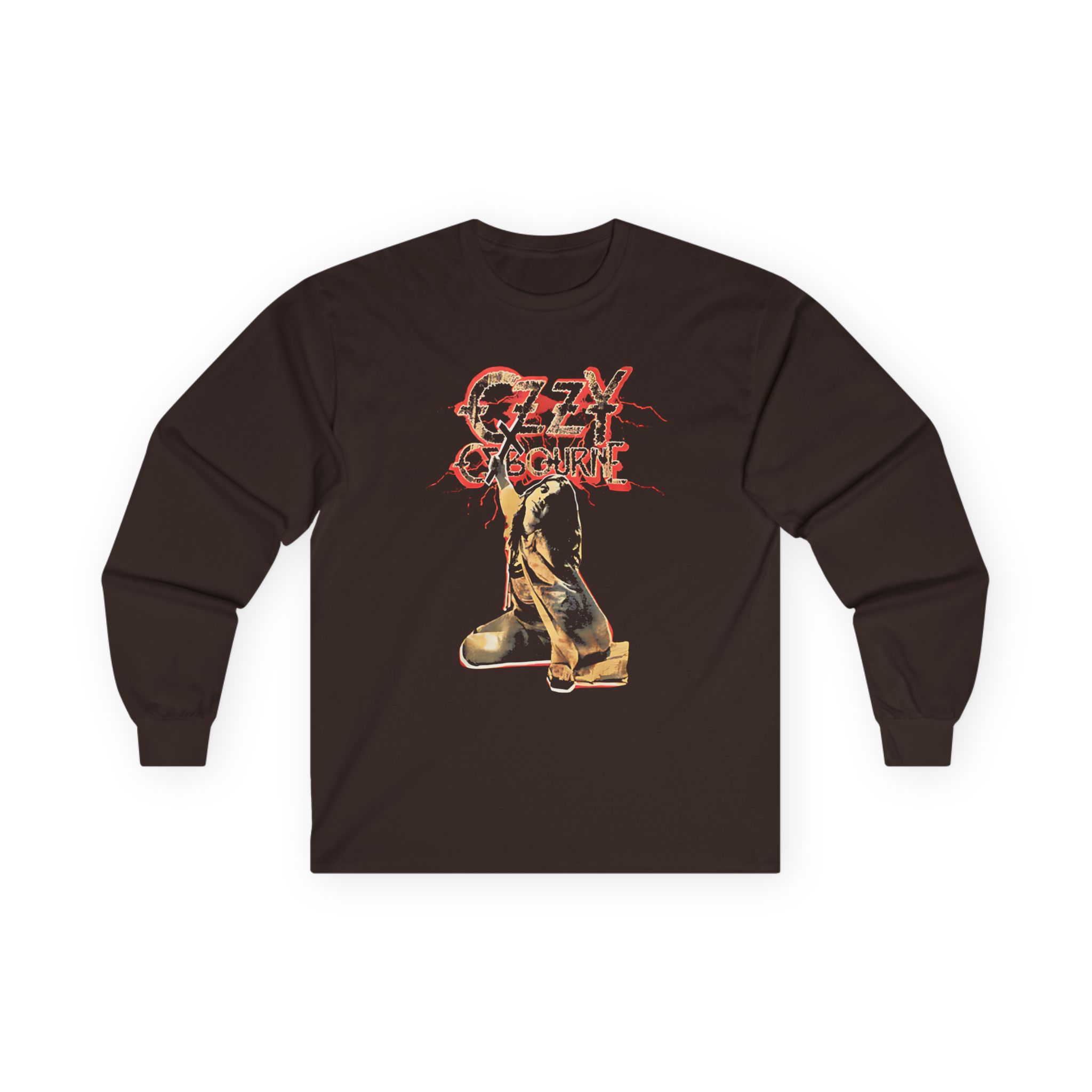 Ozzy Osbourne Red Lightning Tourback Unisex Ultra Cotton Long Sleeve Tee
