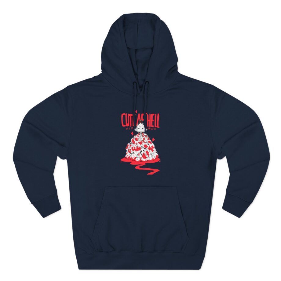 Cult of the Lamb Cute as Hell Three-Panel Fleece Hoodie