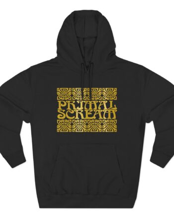Primal Scream Black & Gold Deco Three-Panel Fleece Hoodie
