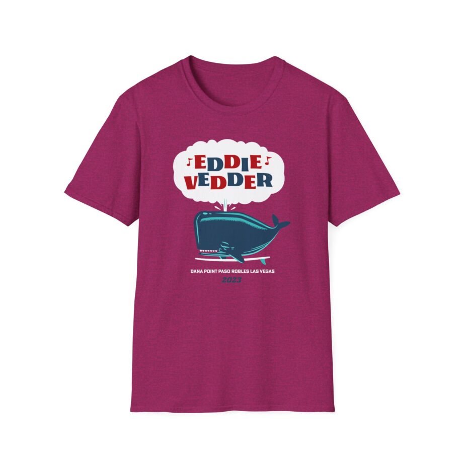Eddie Vedder Whale Unisex Softstyle T-Shirt
