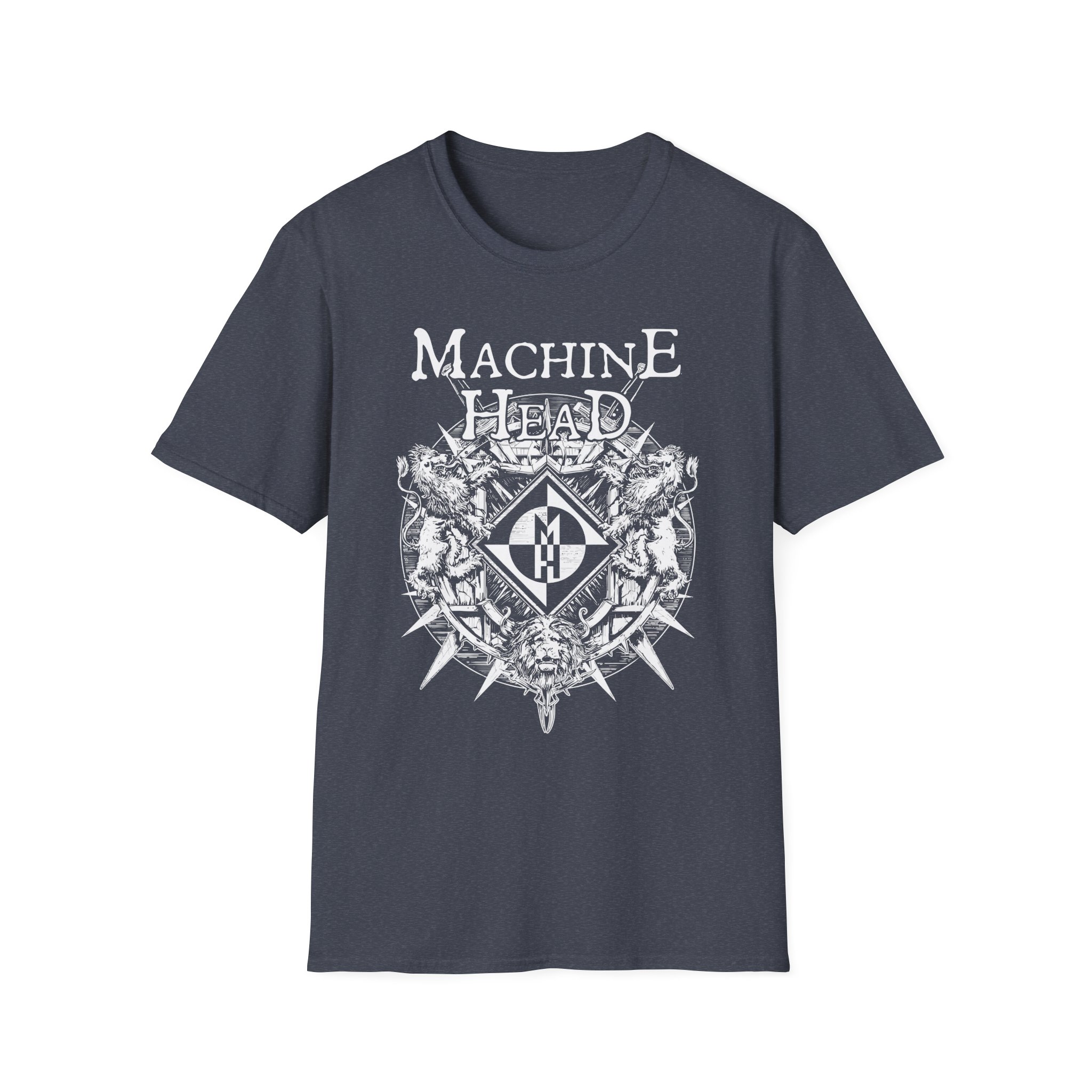 Machine Head Lion Crest Unisex Softstyle T-Shirt