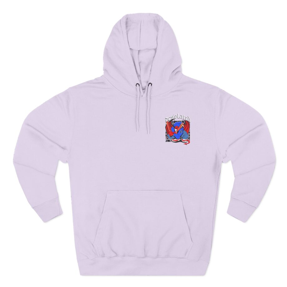 Desolated Three-Panel Fleece Hoodie
