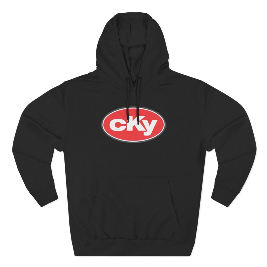 CKY Oval Logo  Three-Panel Fleece Hoodie