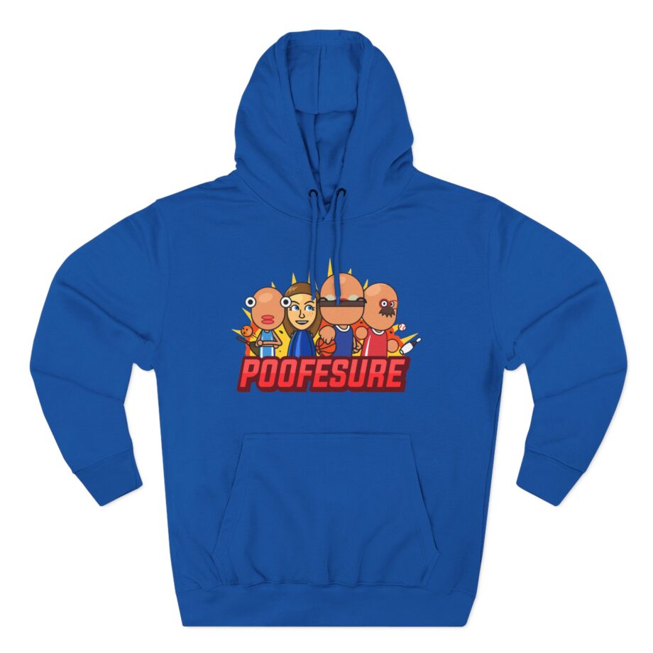 Poofesure Three-Panel Fleece Hoodie