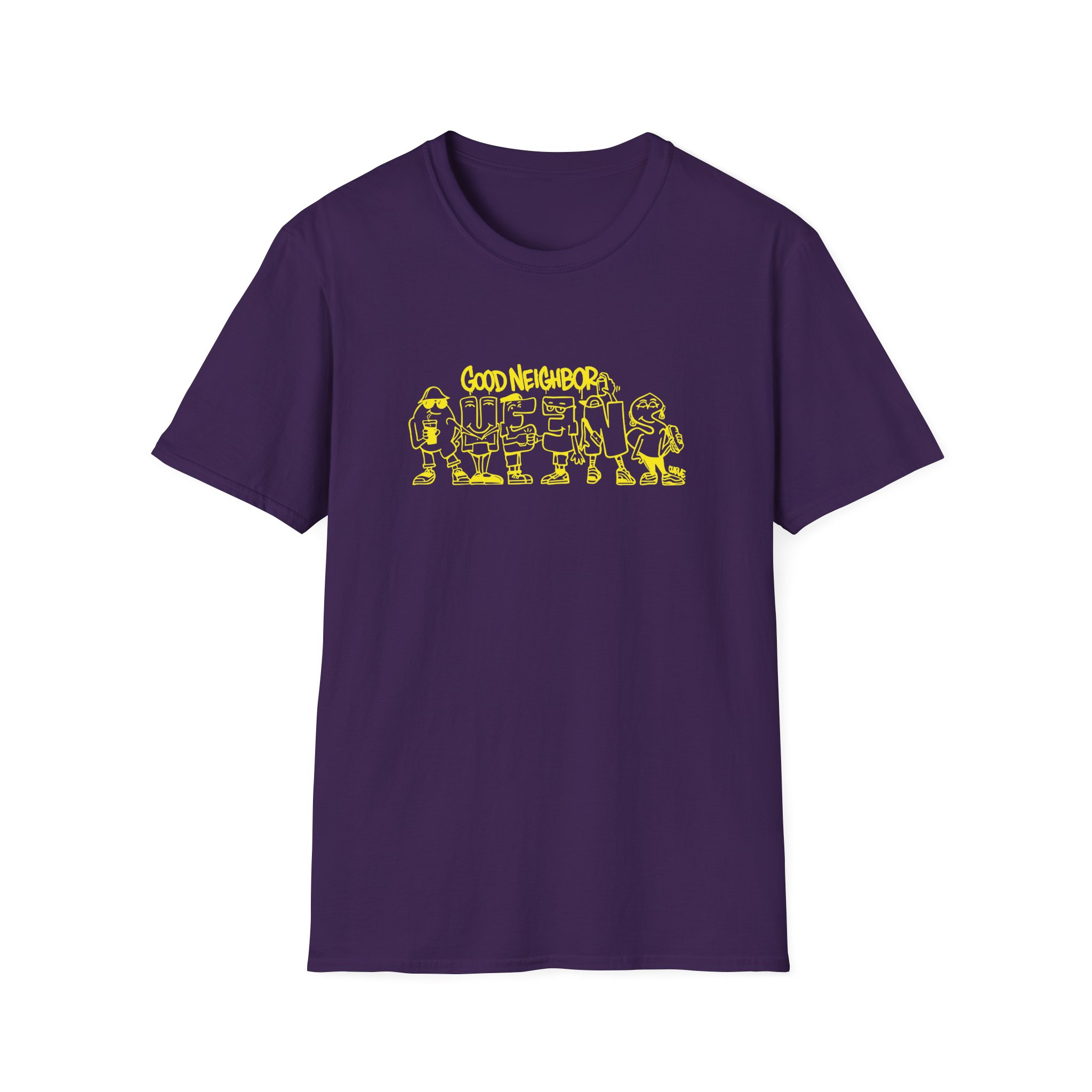 Good Neighbours Queens Unisex Softstyle T-Shirt