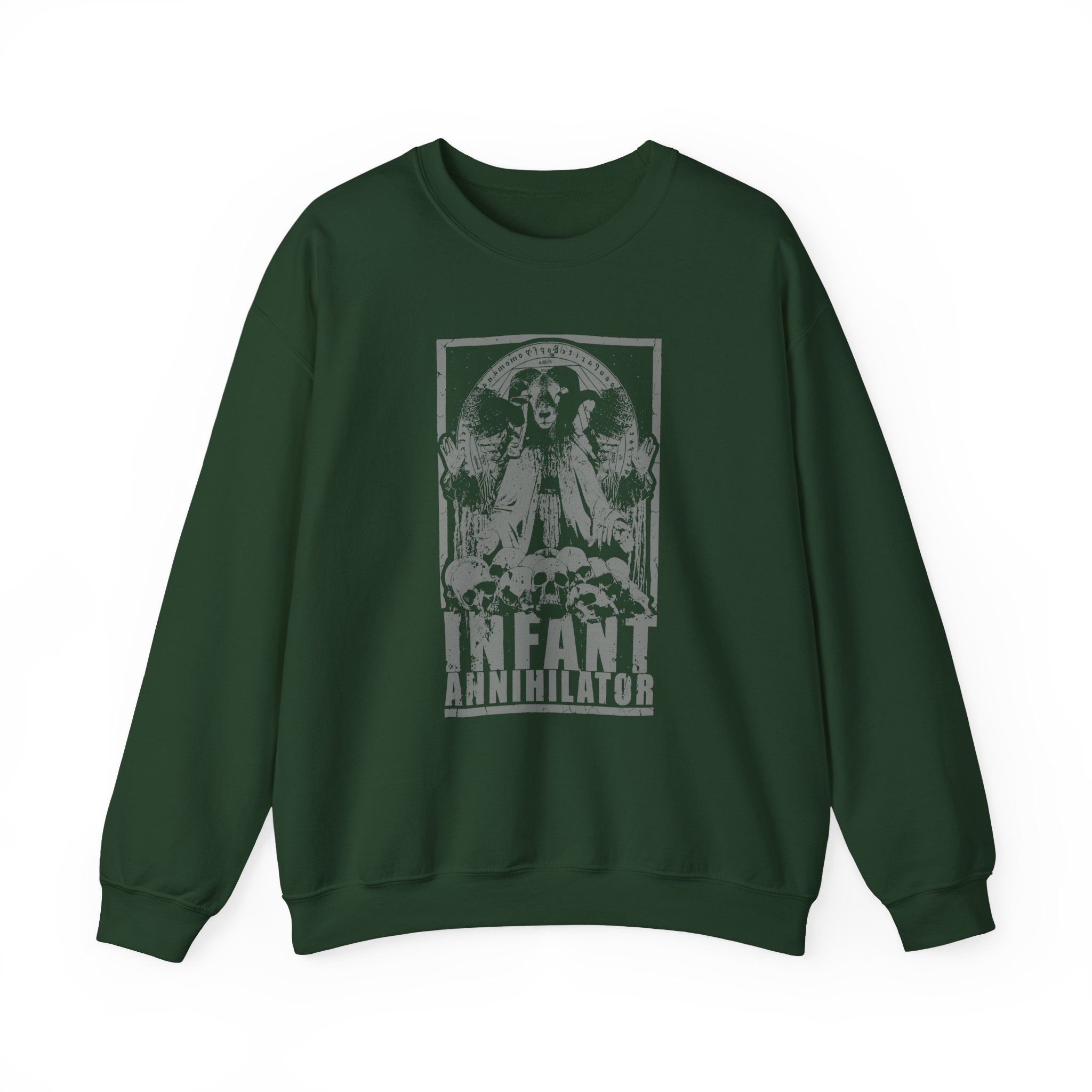 Infant Annihilator Goat Lord Skulls Unisex Heavy Blendâ„¢ Crewneck Sweatshirt