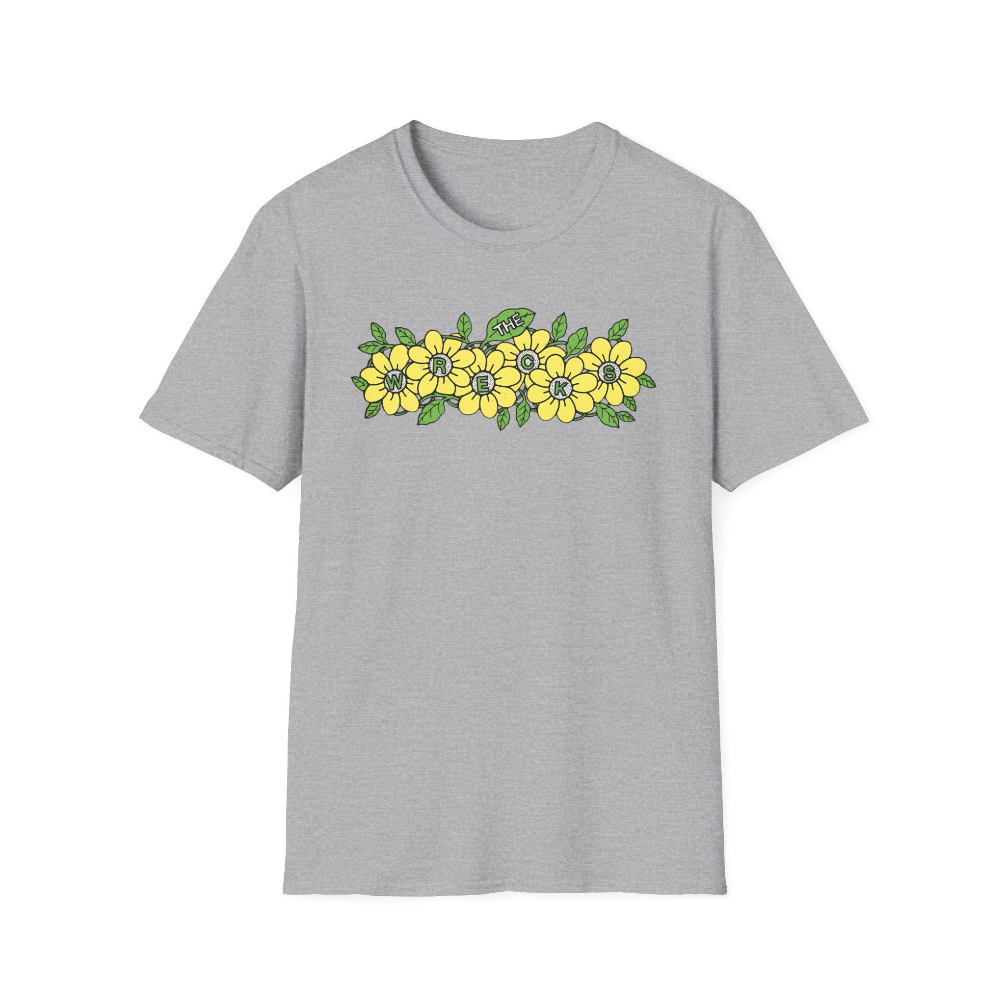 The Wrecks Flower Unisex Softstyle T-Shirt