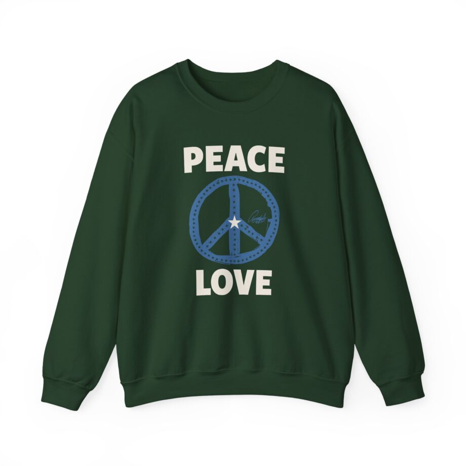 Ringo Starr Peace Love Star Center Unisex Heavy Blend™ Crewneck Sweatshirt