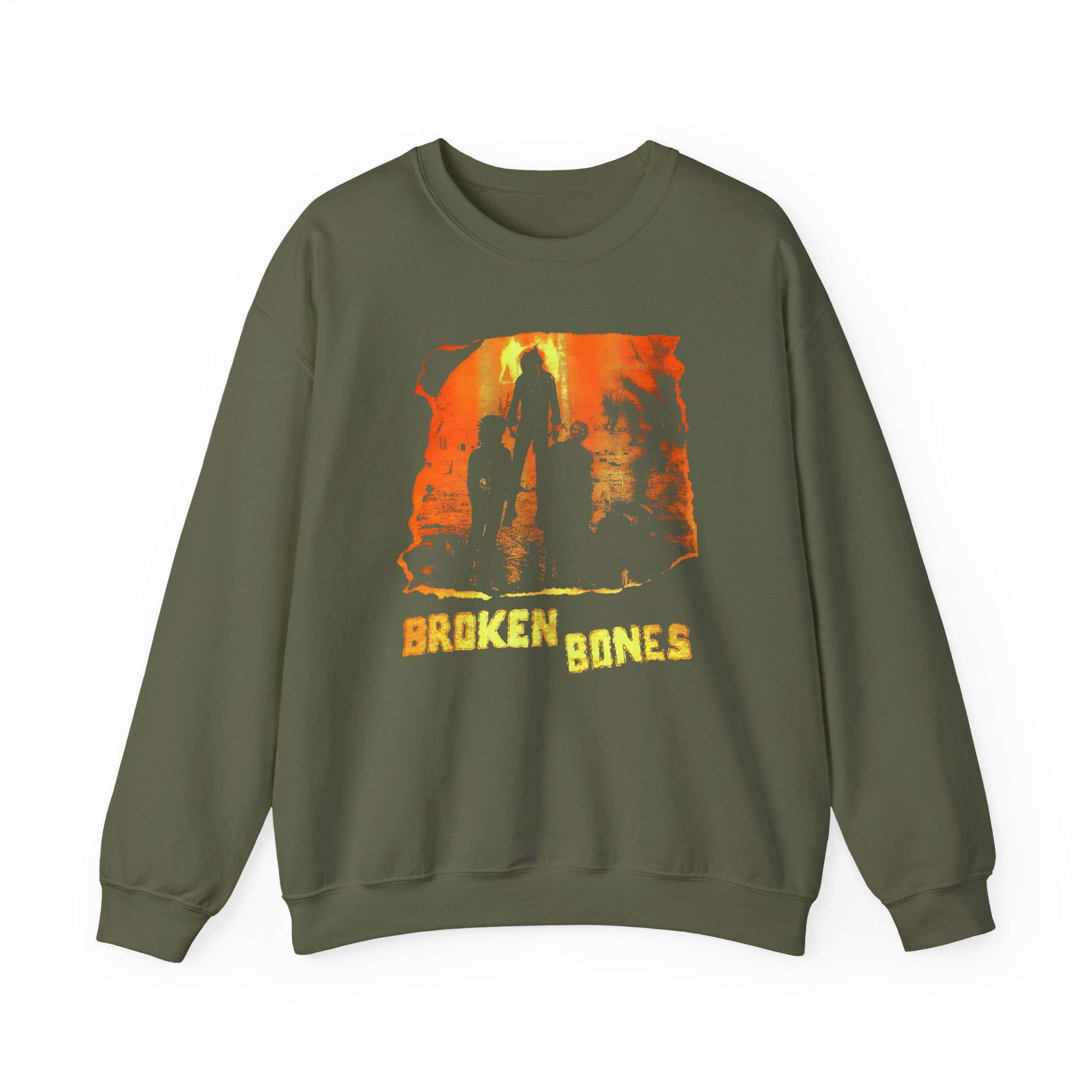 Broken Bones Unisex Heavy Blend Crewneck Sweatshirt