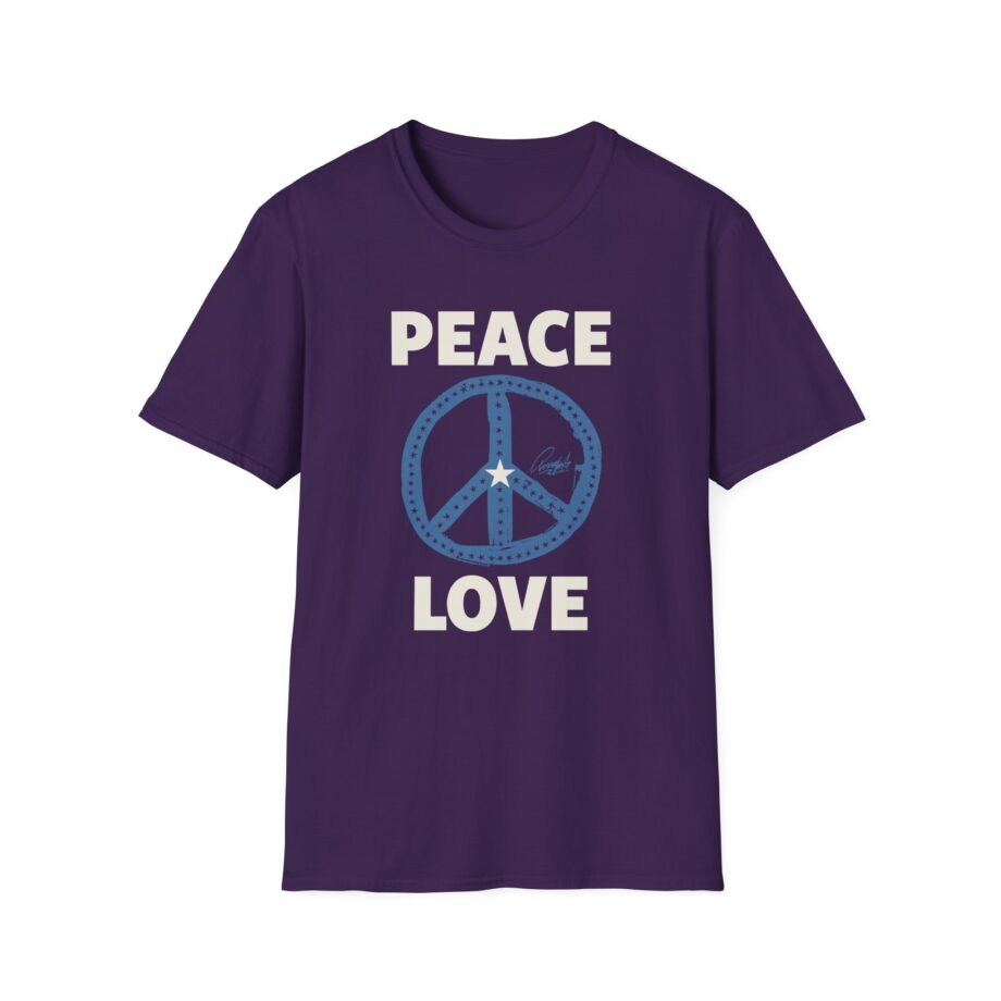 Ringo Starr Peace Love Star Center Unisex Softstyle T-Shirt