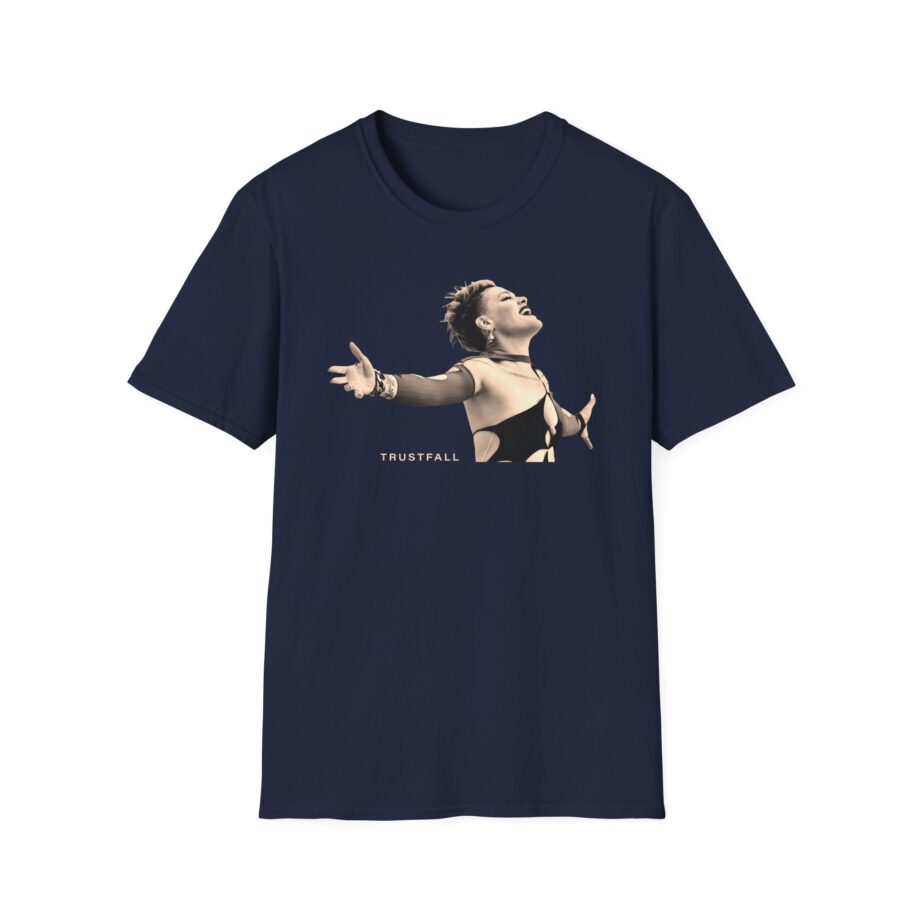Pink Trustfall Praise Unisex Softstyle T-Shirt
