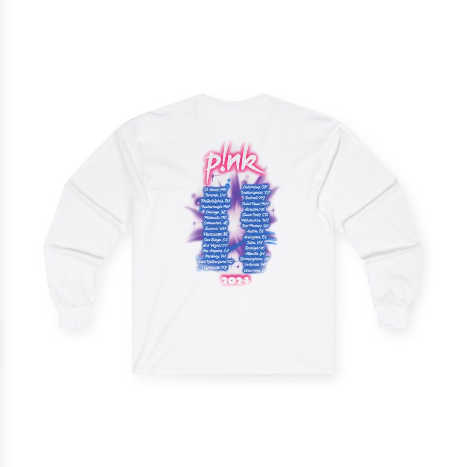 Pink Airbrushed 2024 Unisex Ultra Cotton Long Sleeve Tee