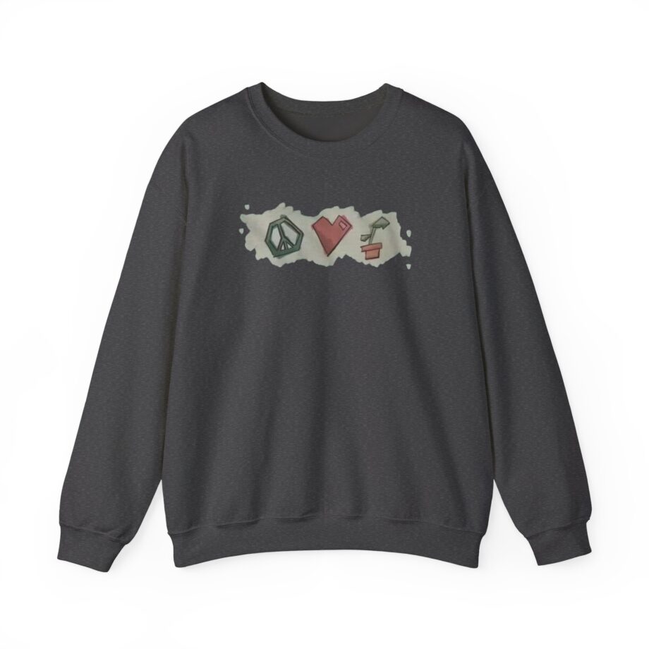 Mumbo Jumbo Peace, Love and Plants Unisex Heavy Blend™ Crewneck Sweatshirt
