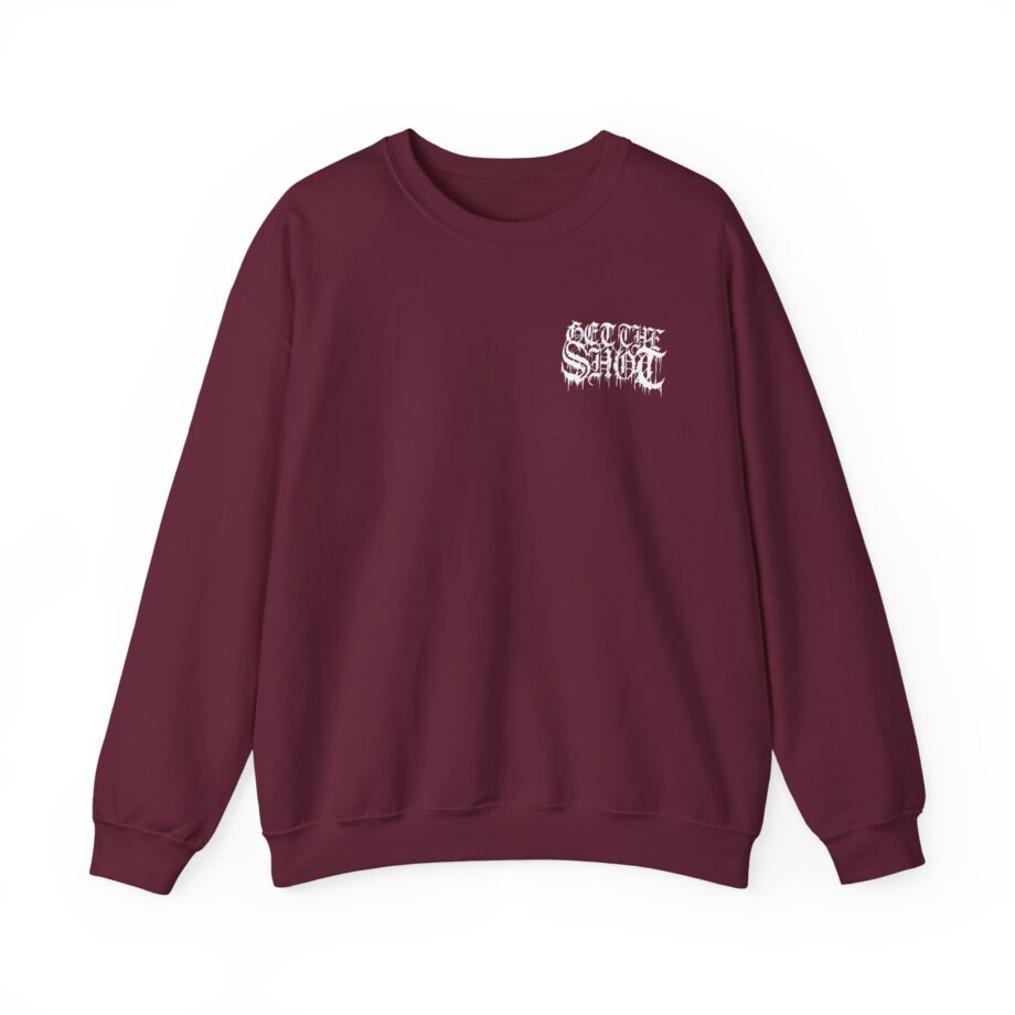 Get the Shot Merciless Destruction Unisex Heavy Blend™ Crewneck Sweatshirt
