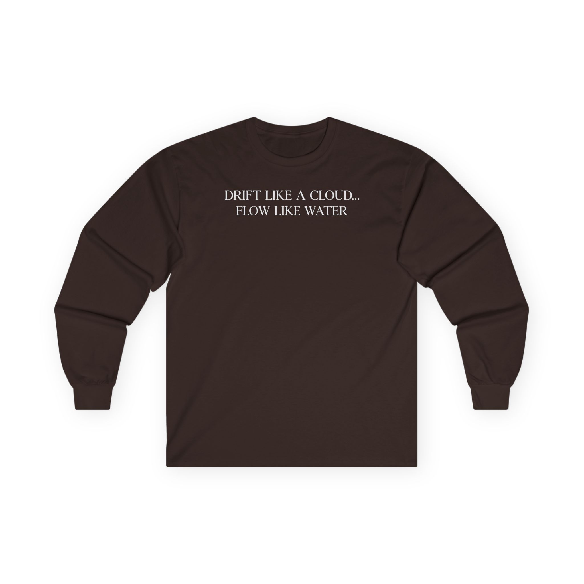 Inzo Drift Like a Cloud, Flow Like Water Unisex Ultra Cotton Long Sleeve Tee