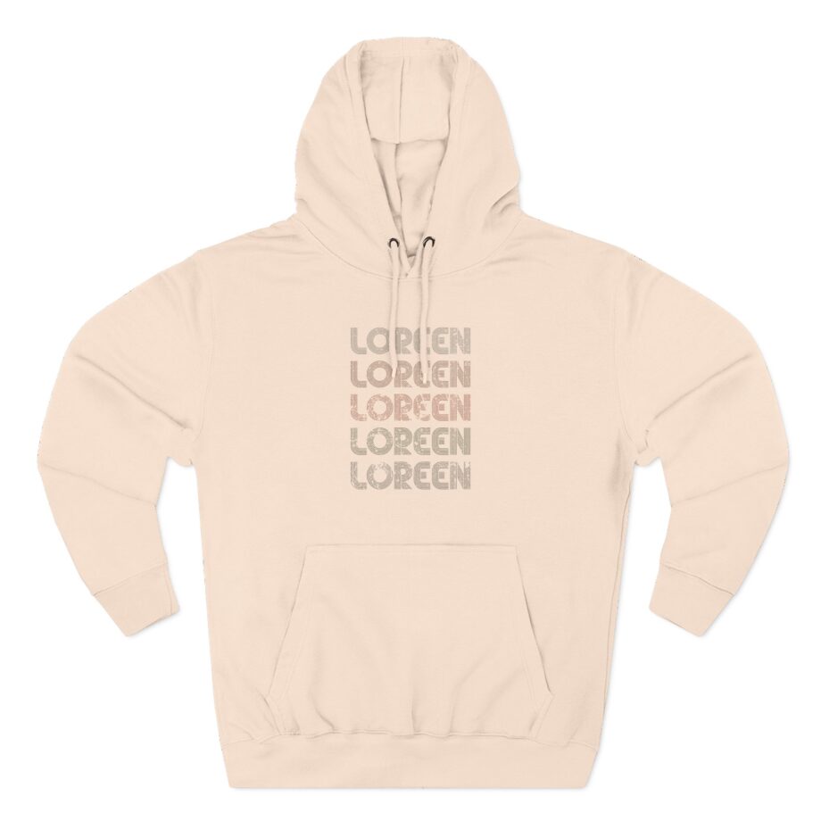 Loreen Three-Panel Fleece Hoodie