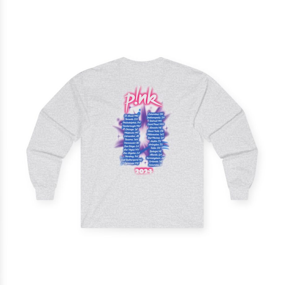 Pink Airbrushed 2024 Unisex Ultra Cotton Long Sleeve Tee