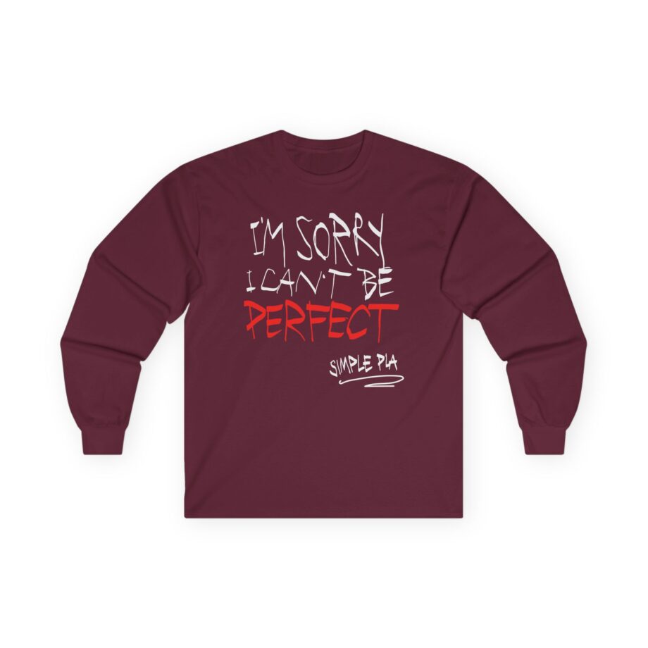 Simple Plan I'm Sorry I Can't Be Perfect Unisex Ultra Cotton Long Sleeve Tee