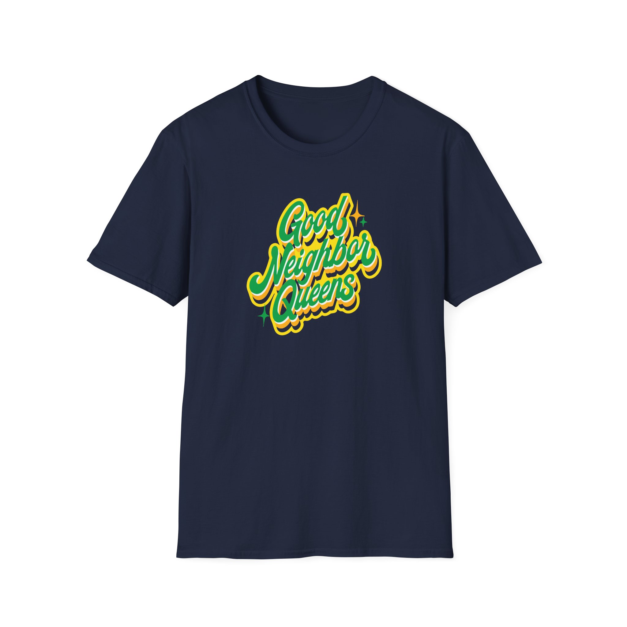 Good Neighbours Queens Unisex Softstyle T-Shirt