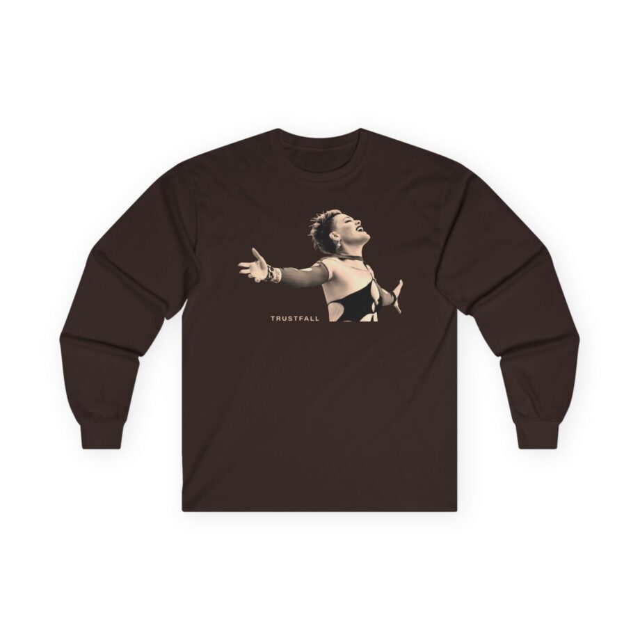Pink Trustfall Praise Unisex Ultra Cotton Long Sleeve Tee