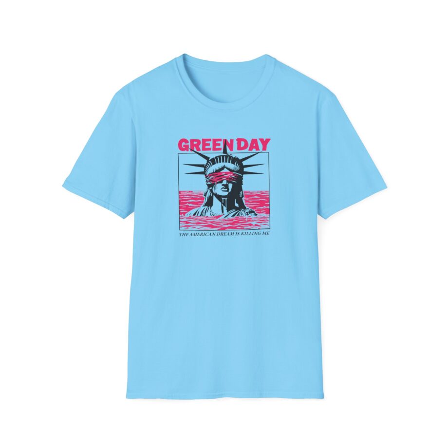 Green Day Lady Liberty Unisex Softstyle T-Shirt
