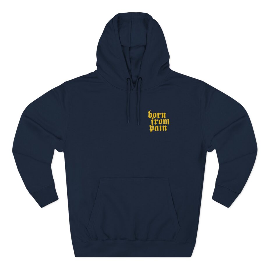 Born From Pain Antisocial Three-Panel Fleece Hoodie