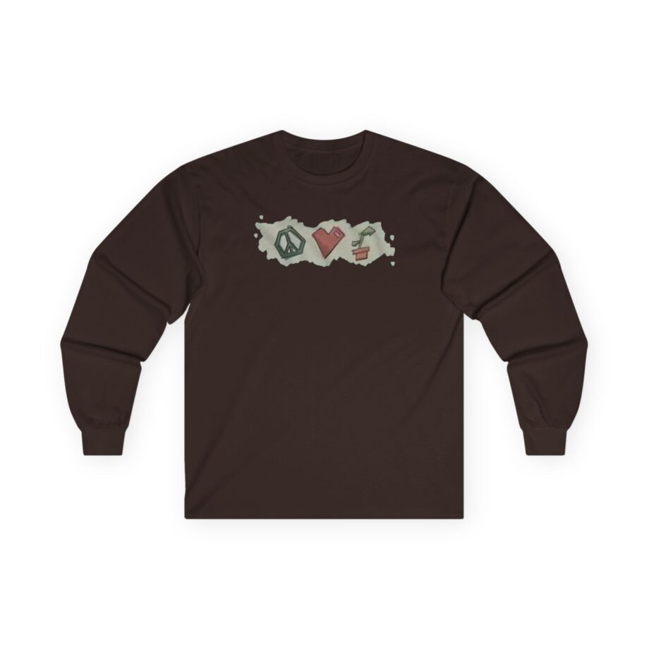 Mumbo Jumbo Peace, Love and Plants Unisex Ultra Cotton Long Sleeve Tee