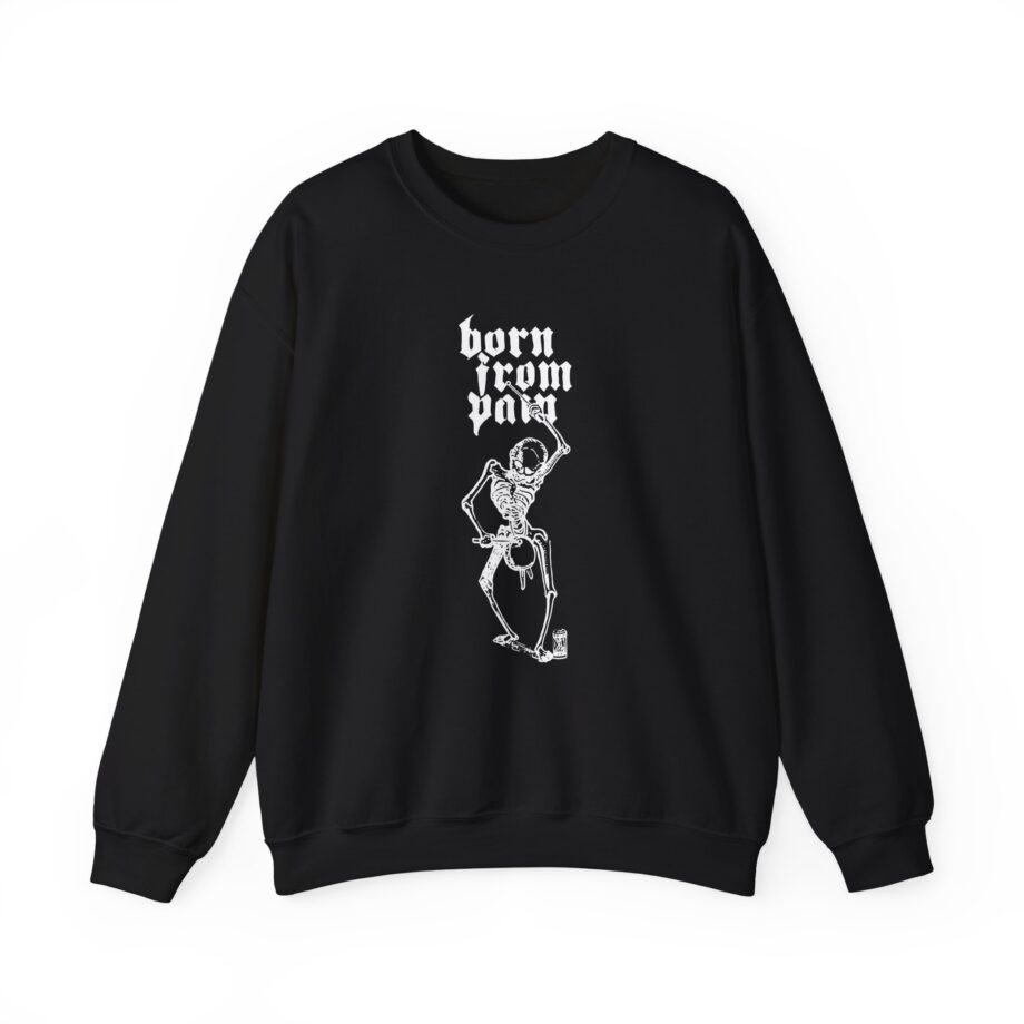 Born From Pain Marching to the Beat of Death Unisex Heavy Blend™ Crewneck Sweatshirt