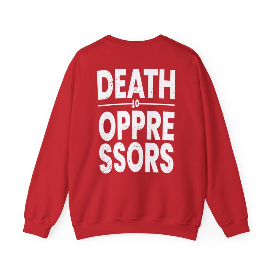 Get the Shot Death to Oppressors Unisex Heavy Blend™ Crewneck Sweatshirt
