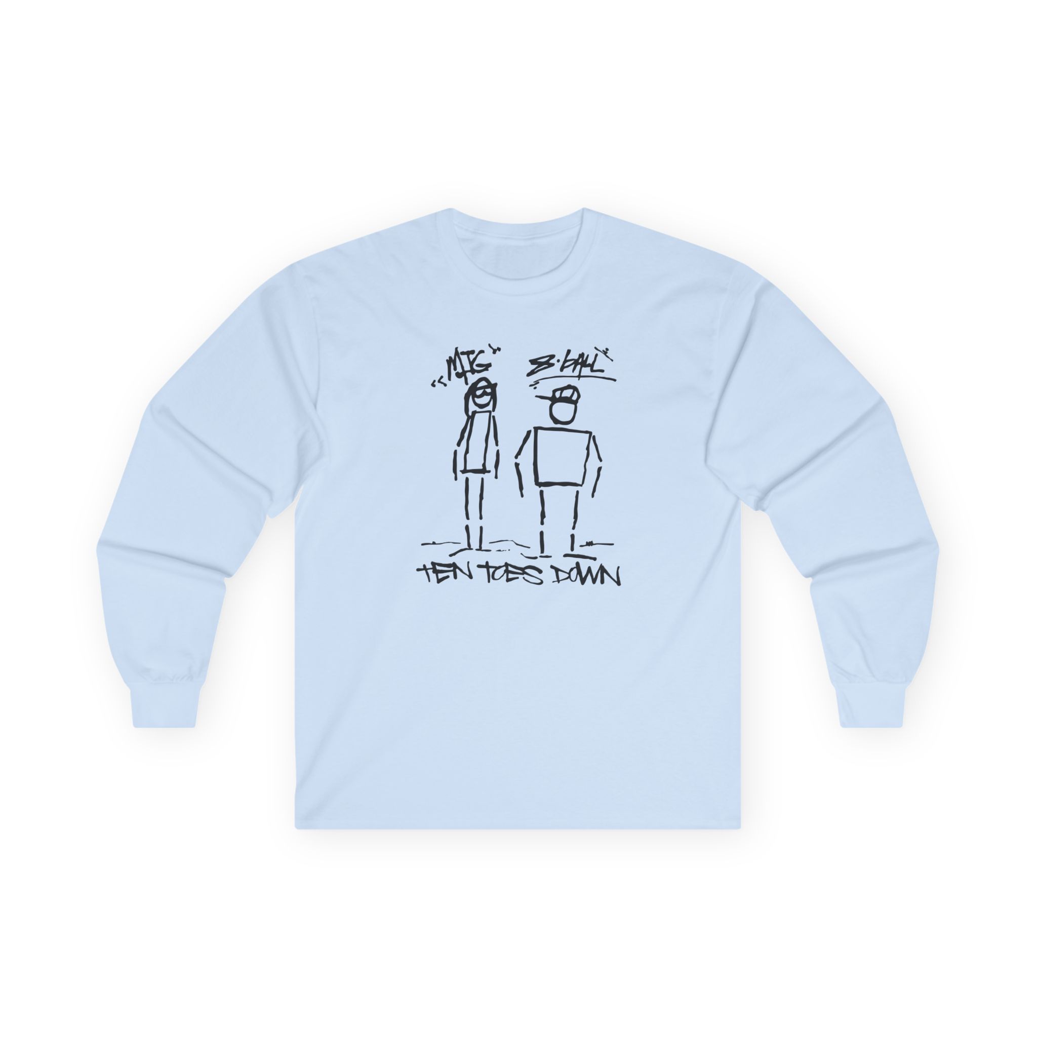 8ball Mjg Ten Toes Down Unisex Ultra Cotton Long Sleeve Tee