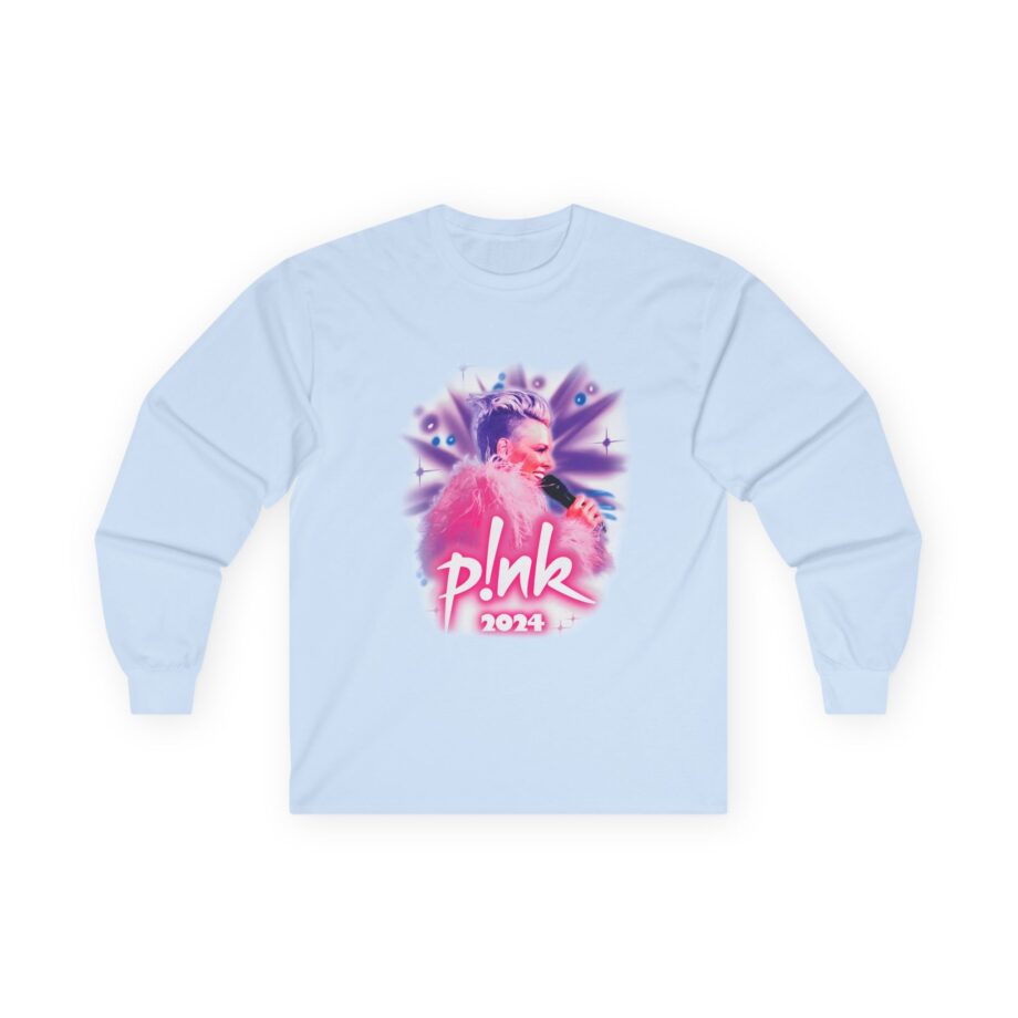 Pink Airbrushed 2024 Unisex Ultra Cotton Long Sleeve Tee