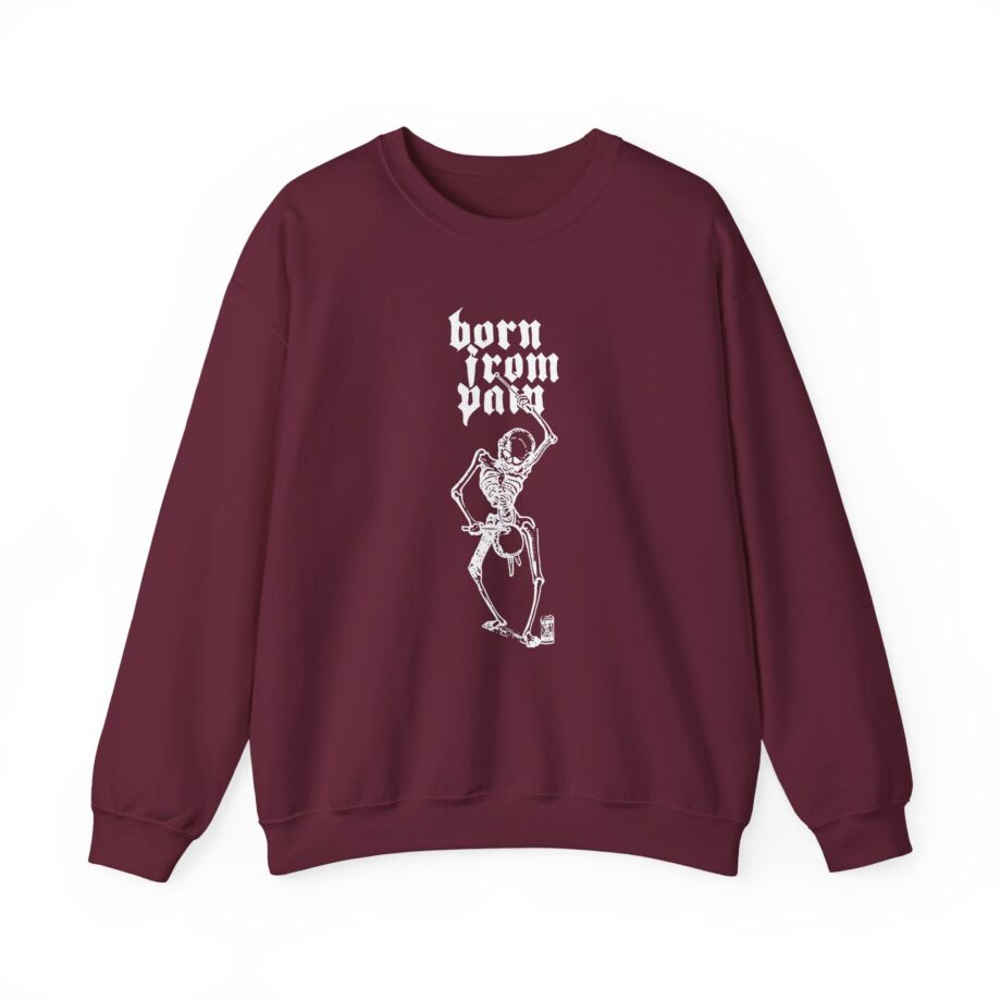 Born From Pain Marching to the Beat of Death Unisex Heavy Blend™ Crewneck Sweatshirt