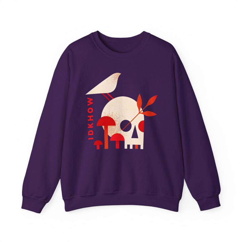 iDKHOW Skull Mushroom Unisex Heavy Blend™ Crewneck Sweatshirt