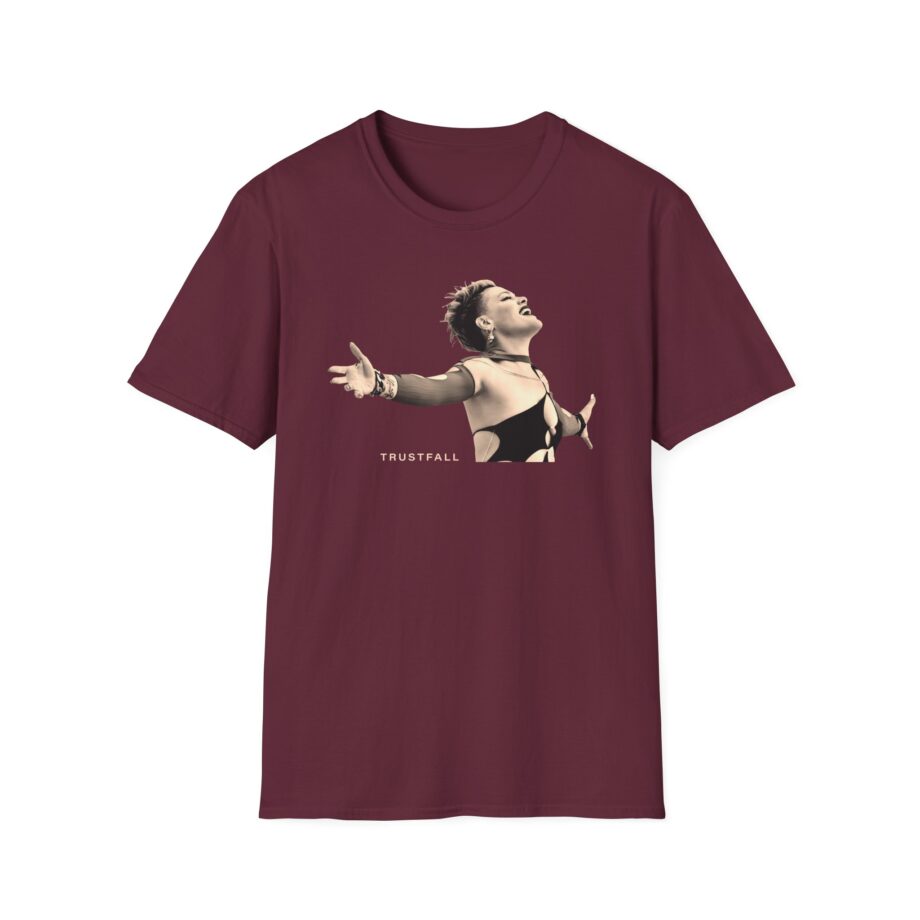Pink Trustfall Praise Unisex Softstyle T-Shirt