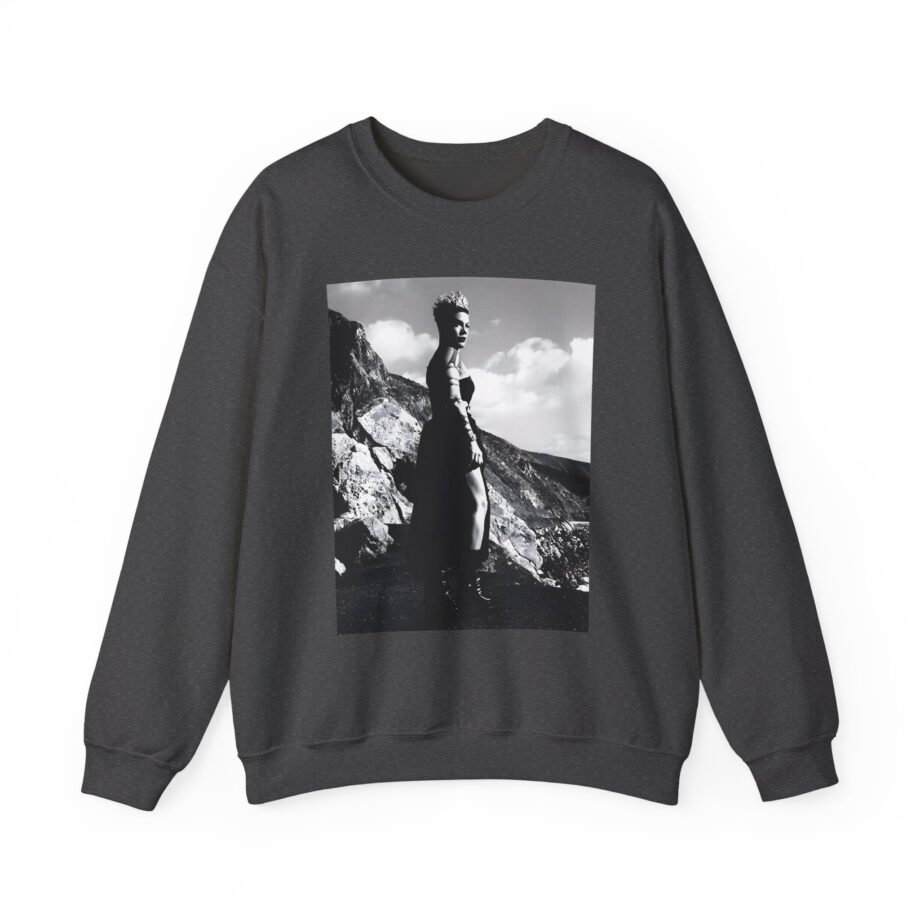 P!nk Trustfall Charcoal Unisex Heavy Blend™ Crewneck Sweatshirt