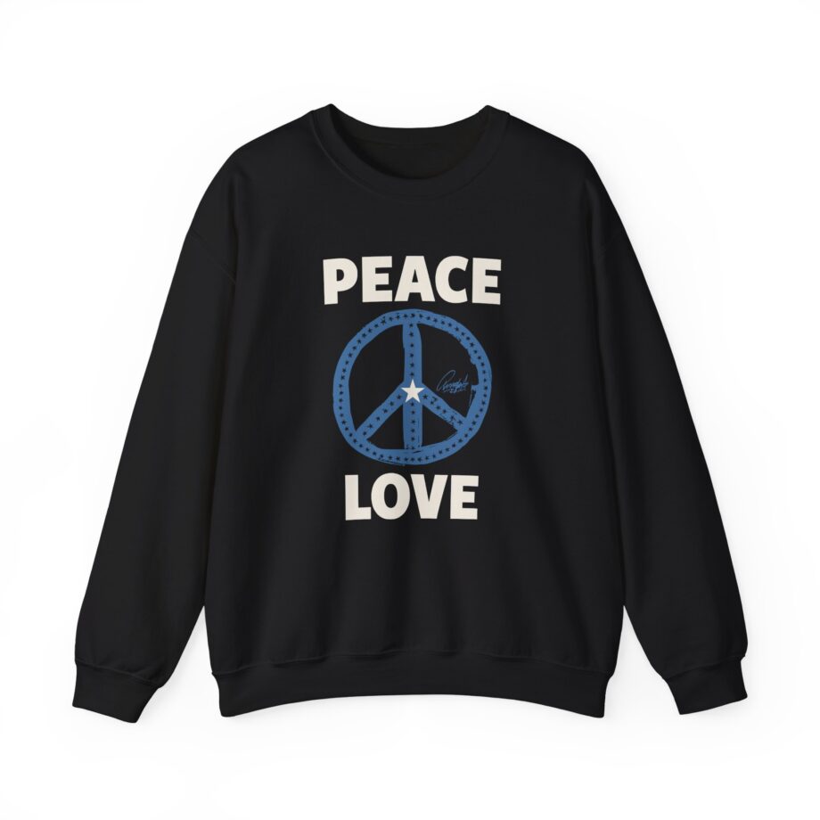 Ringo Starr Peace Love Star Center Unisex Heavy Blend™ Crewneck Sweatshirt