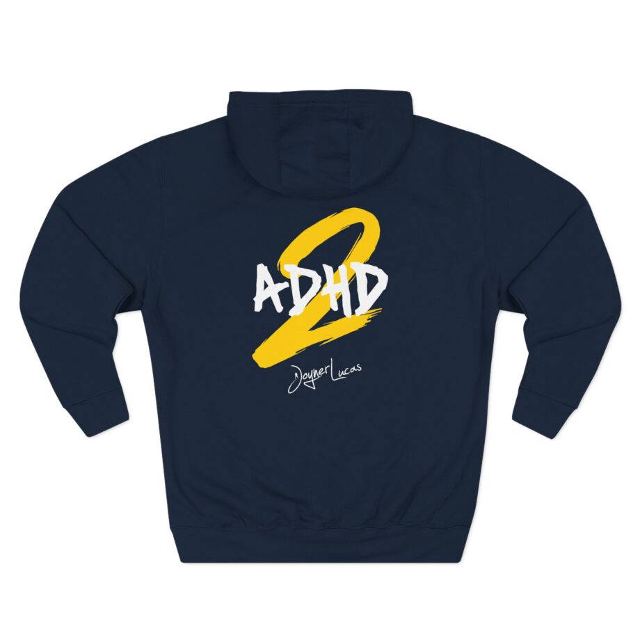 Joyner Adhd2 Logo Three-Panel Fleece Hoodie