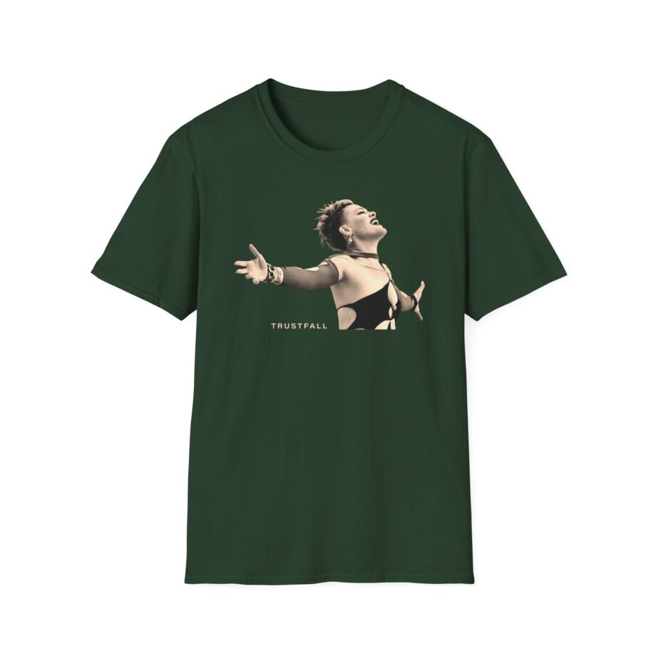 Pink Trustfall Praise Unisex Softstyle T-Shirt