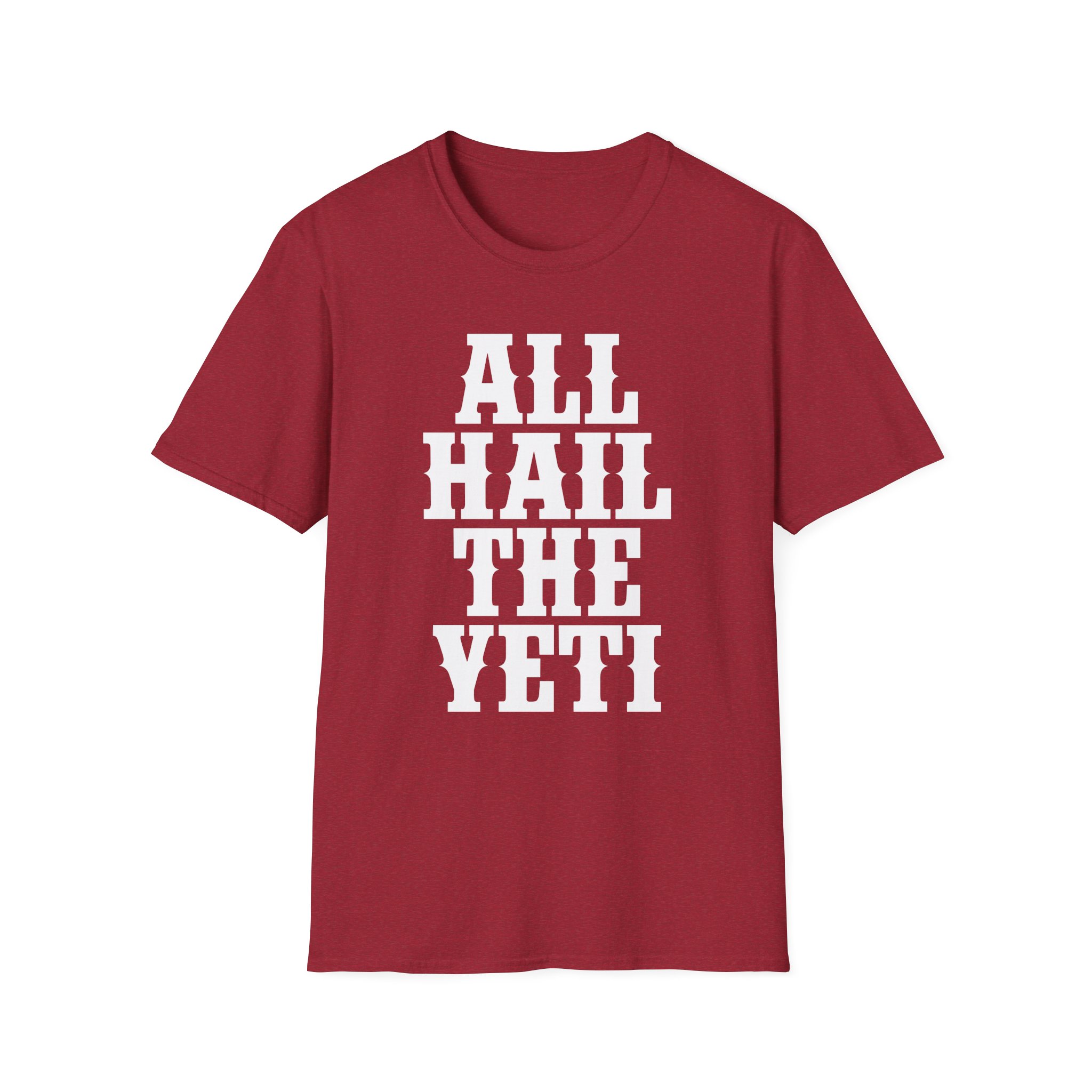All Hail the Yeti Logo Unisex Softstyle T-Shirt