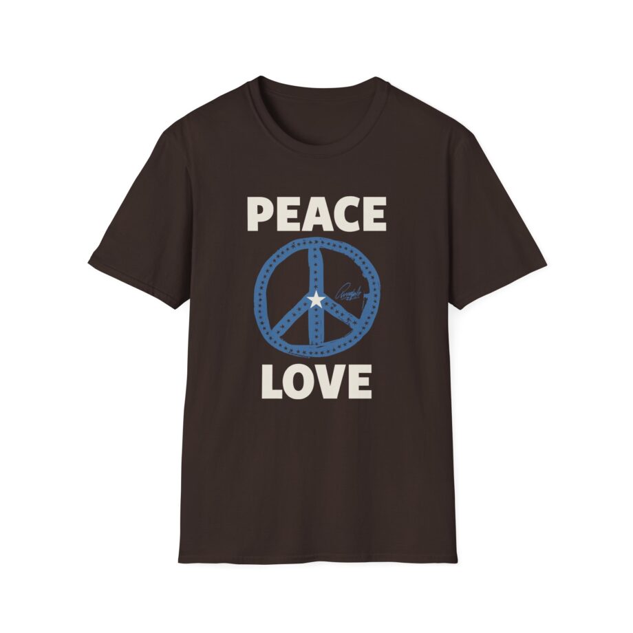 Ringo Starr Peace Love Star Center Unisex Softstyle T-Shirt