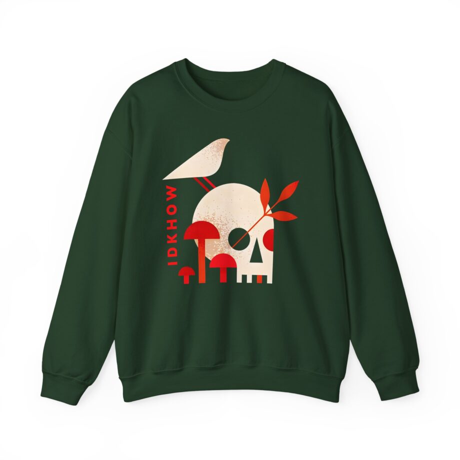 iDKHOW Skull Mushroom Unisex Heavy Blend™ Crewneck Sweatshirt