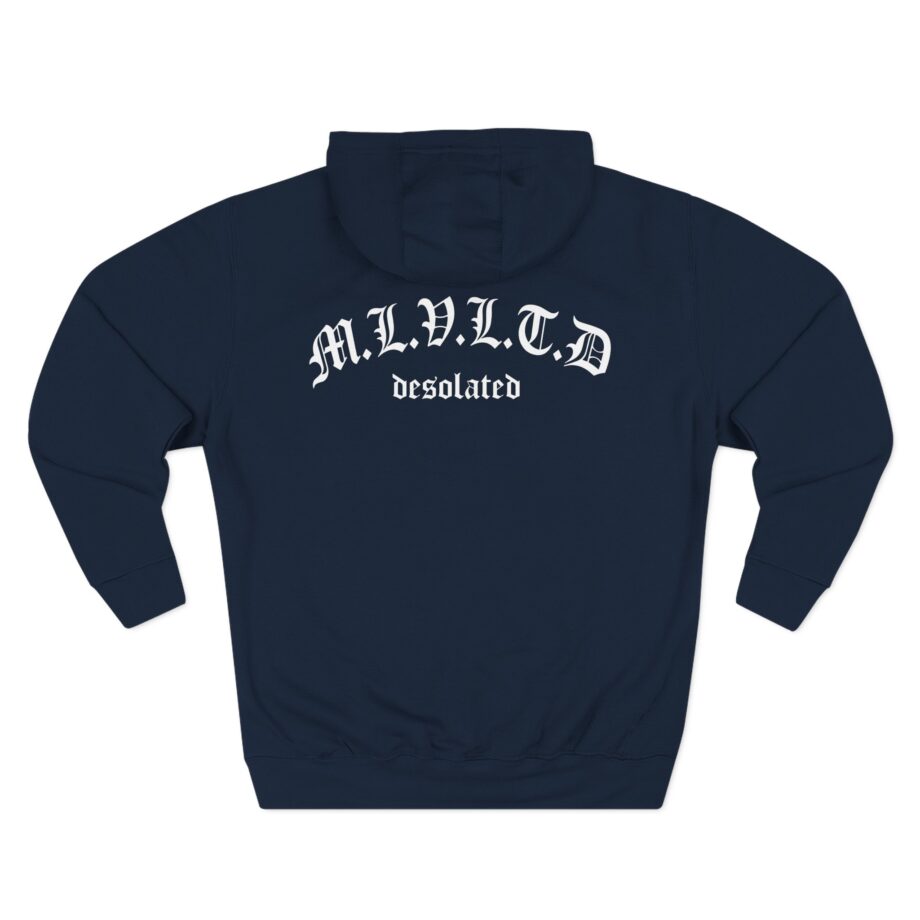 Desolated Finding Peace Three-Panel Fleece Hoodie