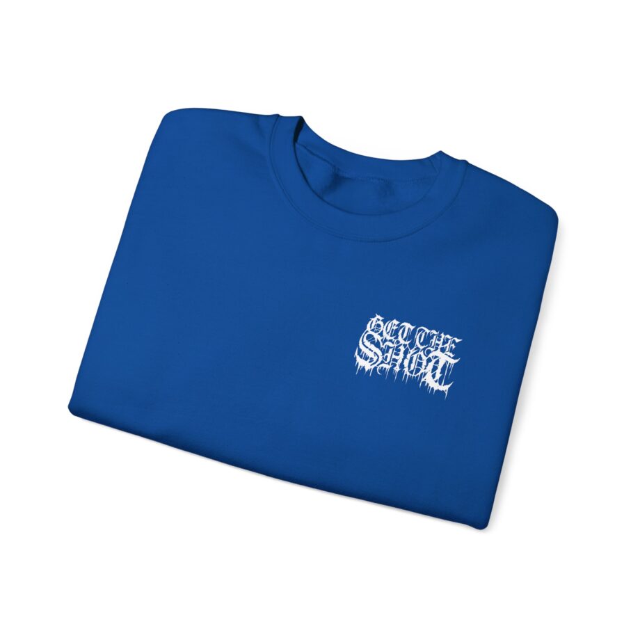 Get the Shot Merciless Destruction Unisex Heavy Blend™ Crewneck Sweatshirt