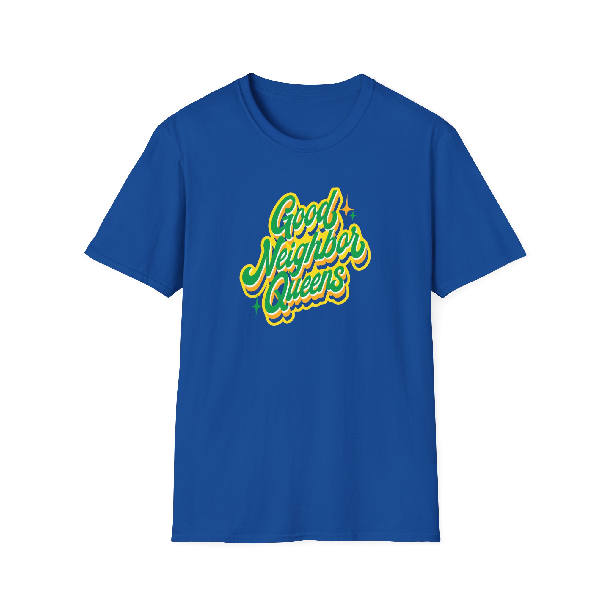 Good Neighbours Queens Unisex Softstyle T-Shirt