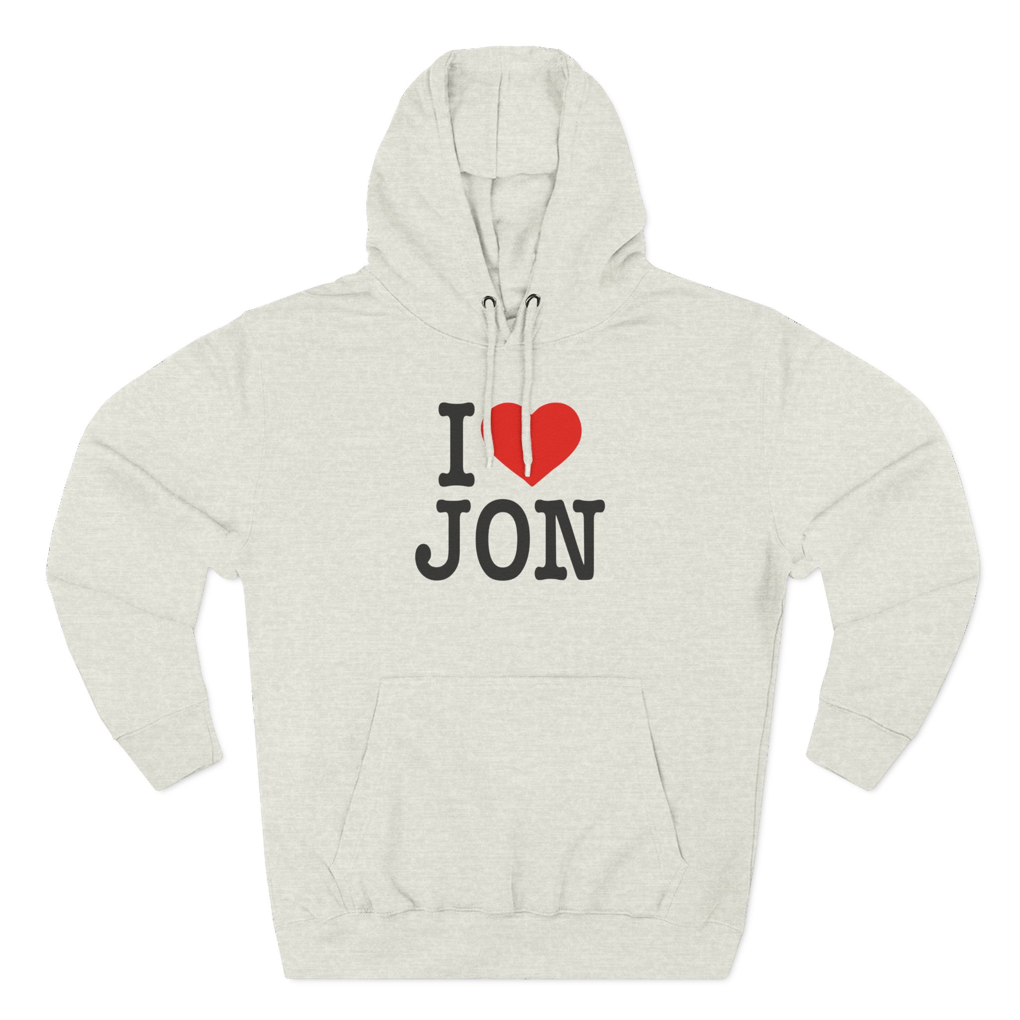 Jon Marianek I Love Jon Three-Panel Fleece Hoodie