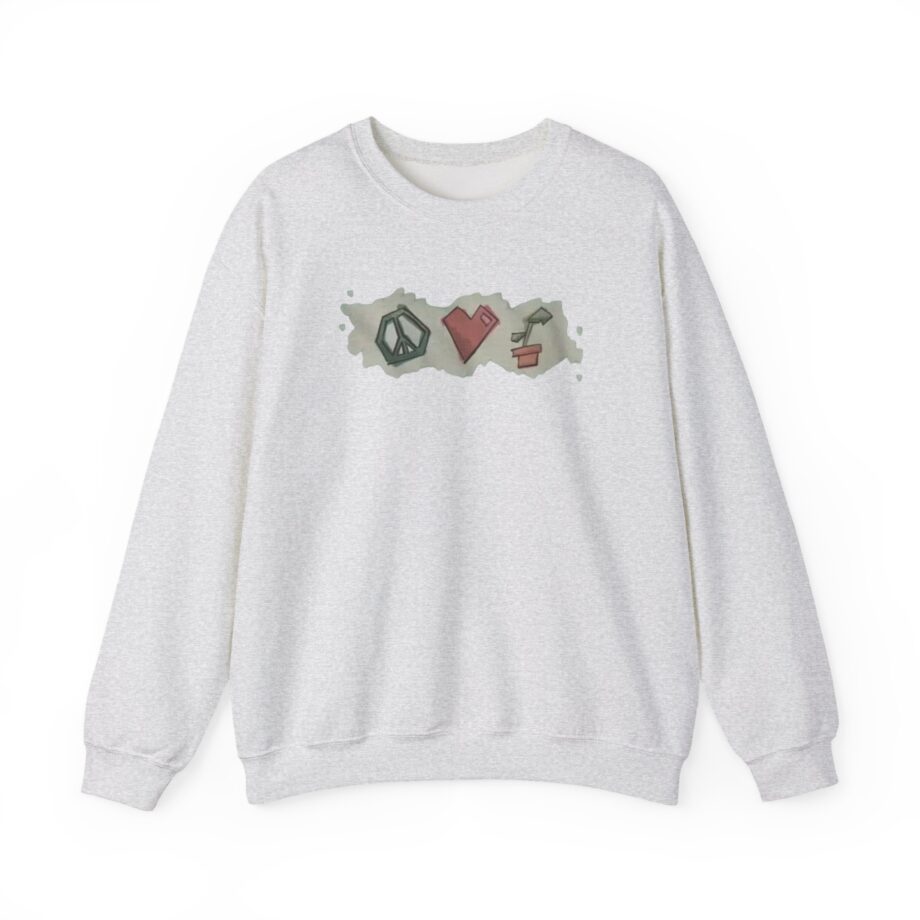 Mumbo Jumbo Peace, Love and Plants Unisex Heavy Blend™ Crewneck Sweatshirt