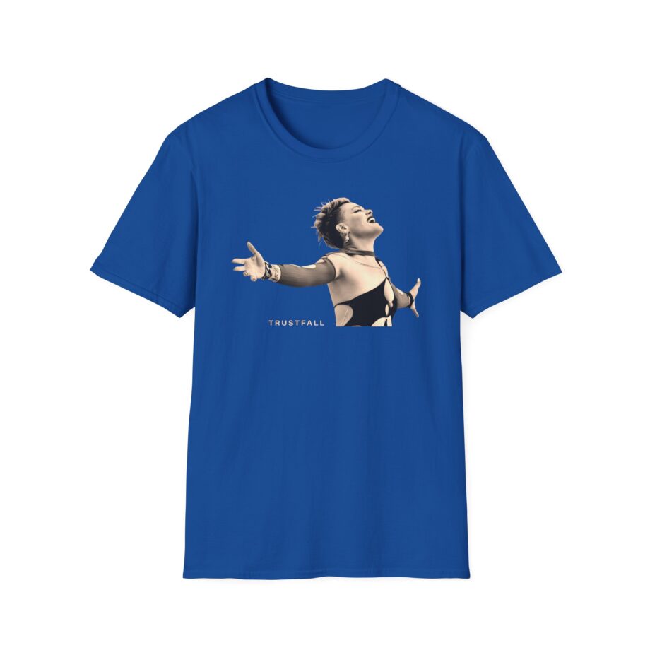 Pink Trustfall Praise Unisex Softstyle T-Shirt