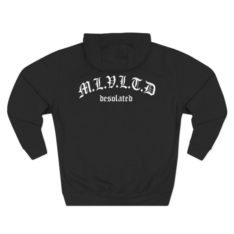 Desolated Finding Peace Three-Panel Fleece Hoodie