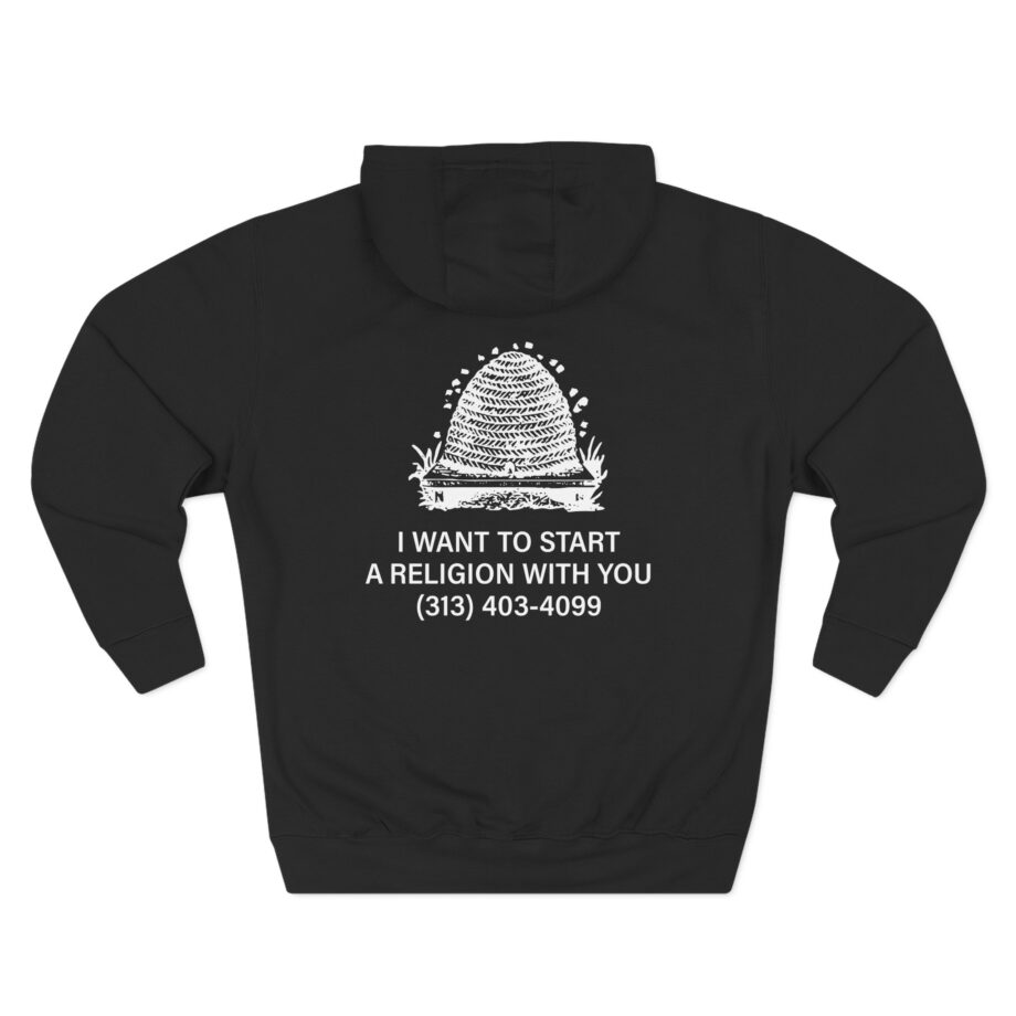 Fireworks Religion Three-Panel Fleece Hoodie