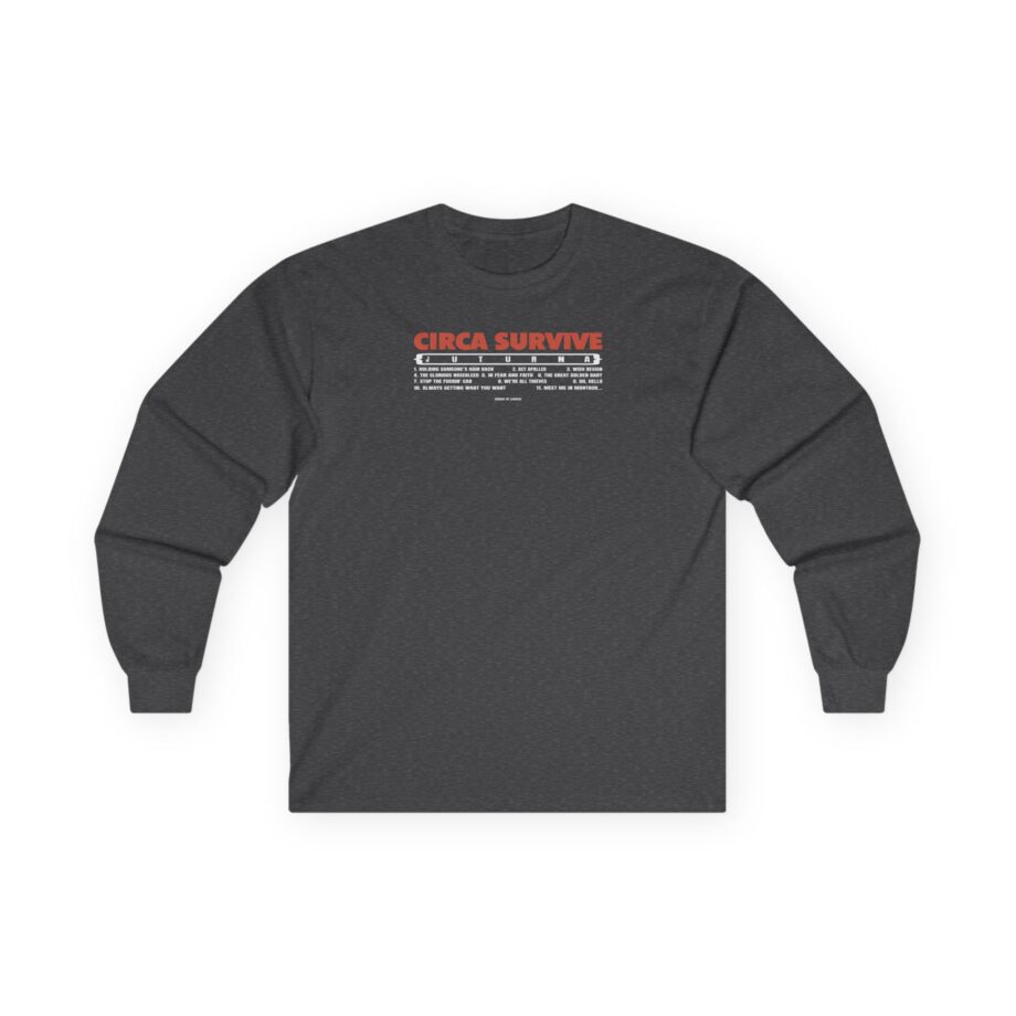 Circa Survive Juturna Tracklist Unisex Ultra Cotton Long Sleeve Tee